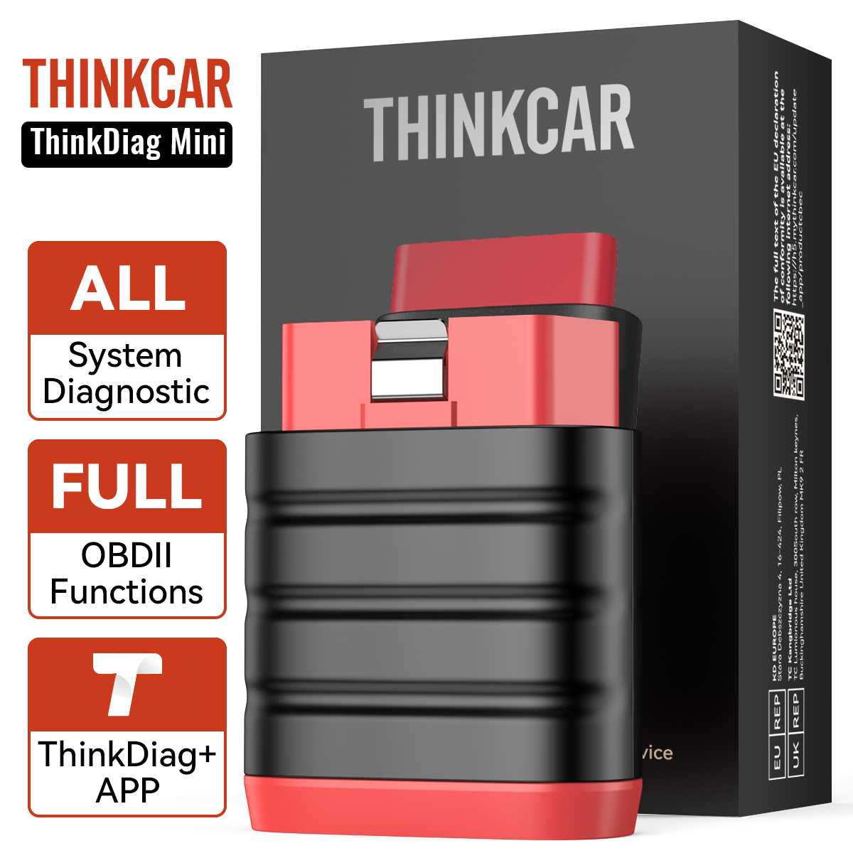 Thinkcar Thinkdiag 2 - 10-100 ชิ้น THINKDIAG Mini/THINKCAR BD6 เครื่องสแกน