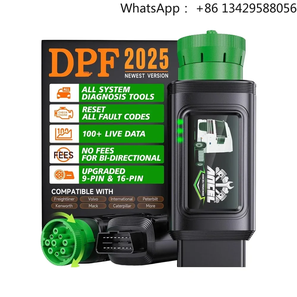 Obd2 Scanner Heavy Duty Truck - เครื่องมือวินิจฉัยระบบดีเซลแบบครบวงจร รีเซ็ต DPF รุ่น HD100 สำหรับรถบรรทุกหนัก
