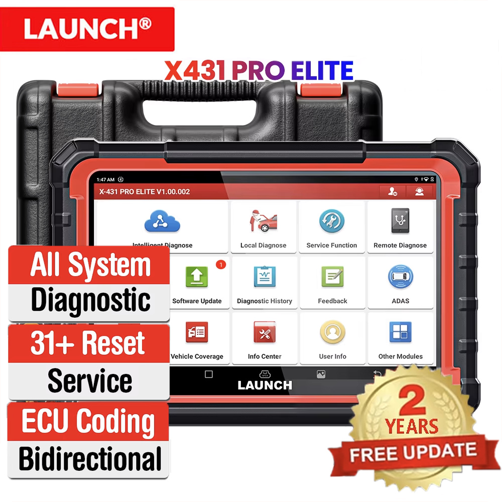 Launch X431 Pro Elite - LAUNCH X431 PRO ELITE เครื่องมือวิเคราะห์ระบบรถยนต์แบบครบวงจร หน้าจอ