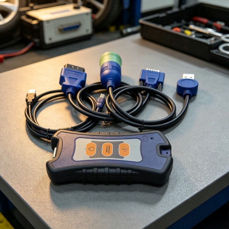 Obd2 Scanner Heavy Duty Truck - เครื่องมือวินิจฉัยรถบรรทุกดีเซลแบบบลูทูธ 3 พอร์ต USB รองรับการสแกนข้อผิดพลาดสำหรับงานหนัก รองรับ
