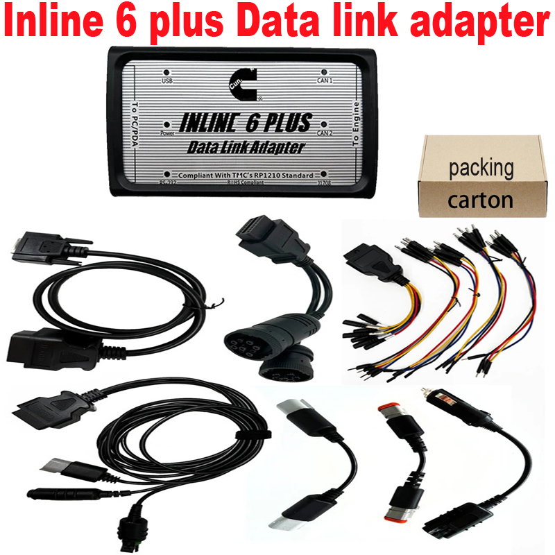 Obd2 Scanner Heavy Duty Truck - สายเชื่อมต่อ INLINE 6 Plus สำหรับงานหนัก อุปกรณ์เชื่อมต่อข้อมูลสำหรับรถบรรทุก