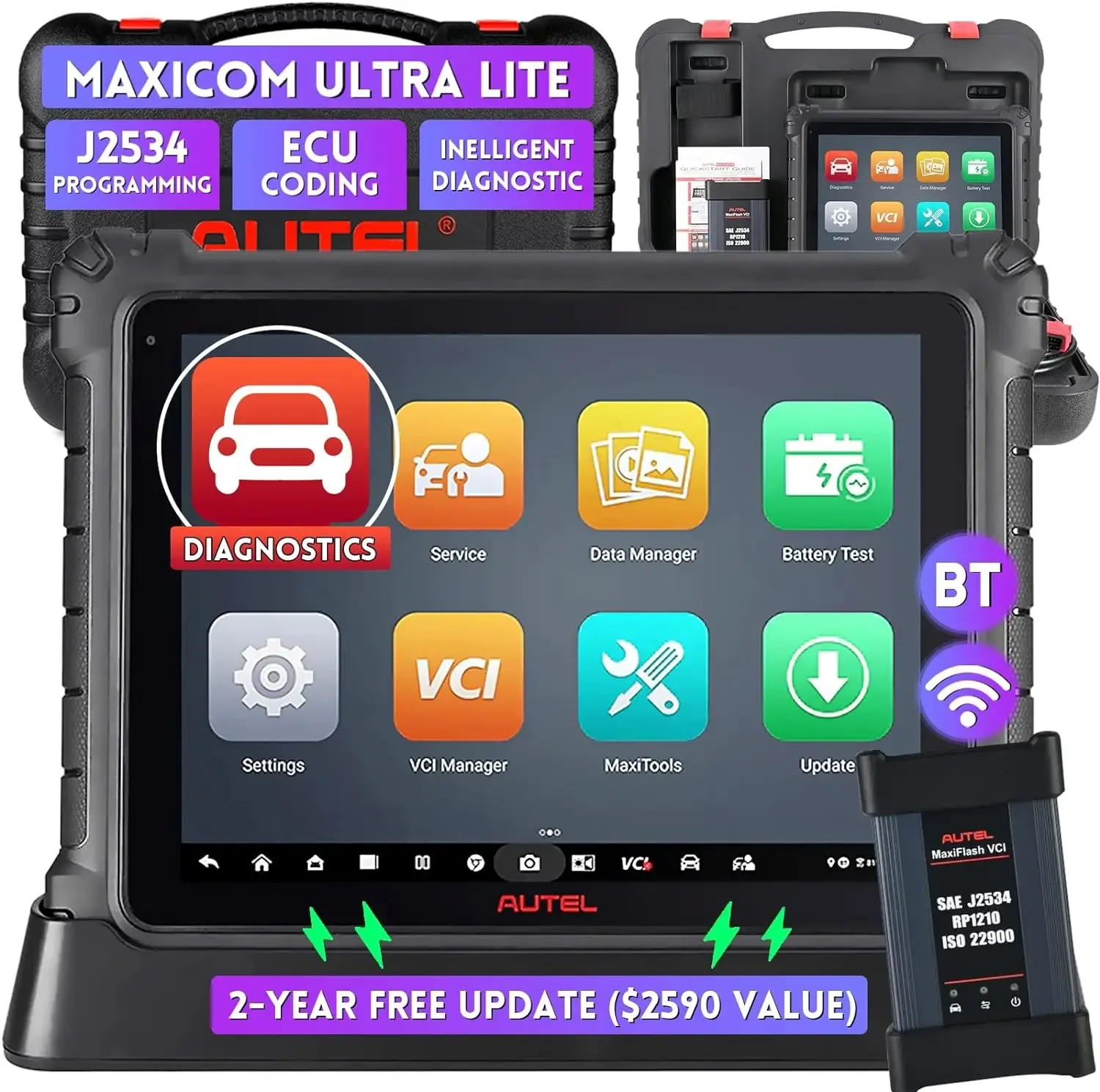 Autel Maxisys Ultra - เครื่องสแกน Autel MaxiCom Ultra Lite อัปเกรดจาก