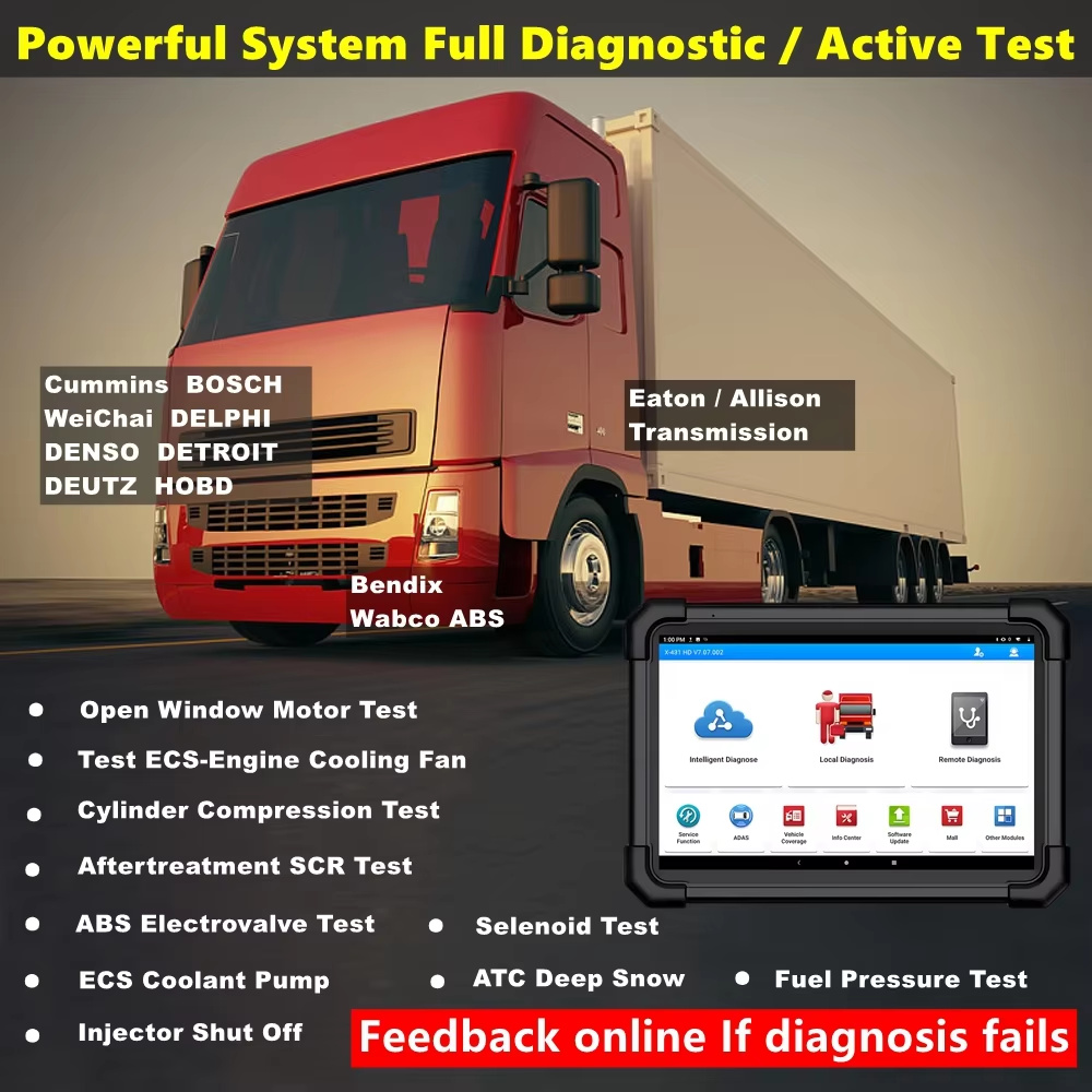 เครื่องมือวินิจฉัยรถบรรทุกหนัก - Obd2 Scanner Heavy Duty Truck บทวิจารณ์และราคา