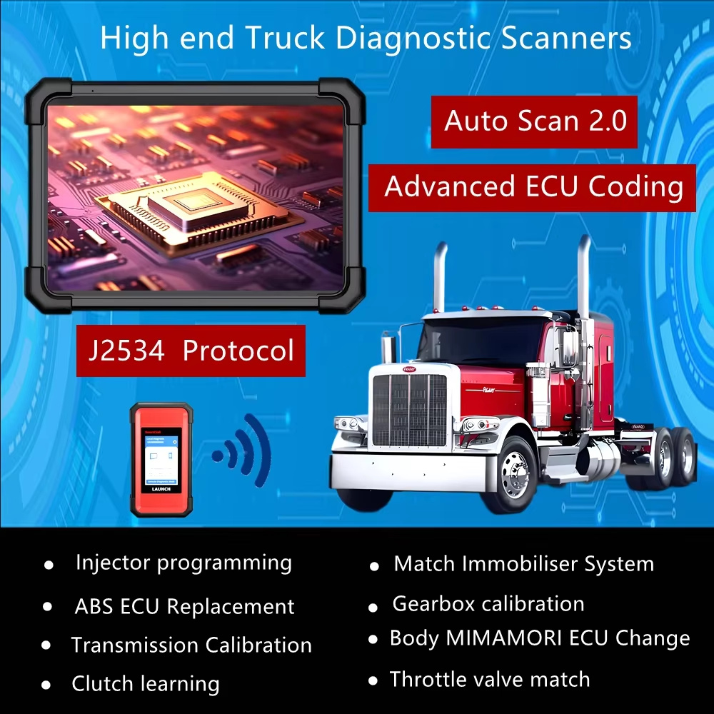 เครื่องมือวินิจฉัยรถบรรทุกหนัก - Obd2 Scanner Heavy Duty Truck บทวิจารณ์และราคา