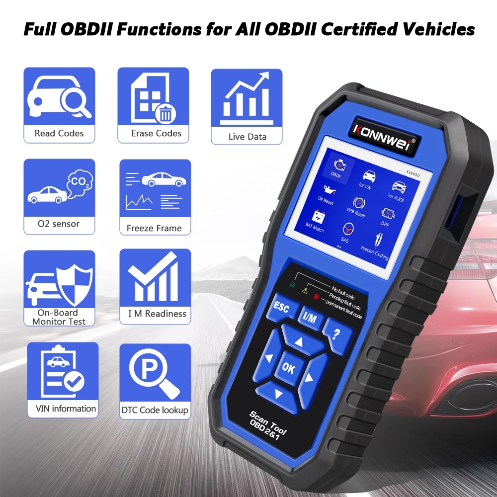 เครื่องสแกน OBD2 แบบครบฟังก์ชั - Obd2 Scanner Abs Srs Airbag Reset บทวิจารณ์และราคา