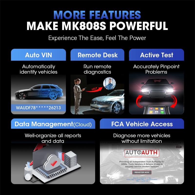 เครื่องสแกนวินิจฉัย OBD2 Autel - Autel Maxicom Mk808 บทวิจารณ์และราคา