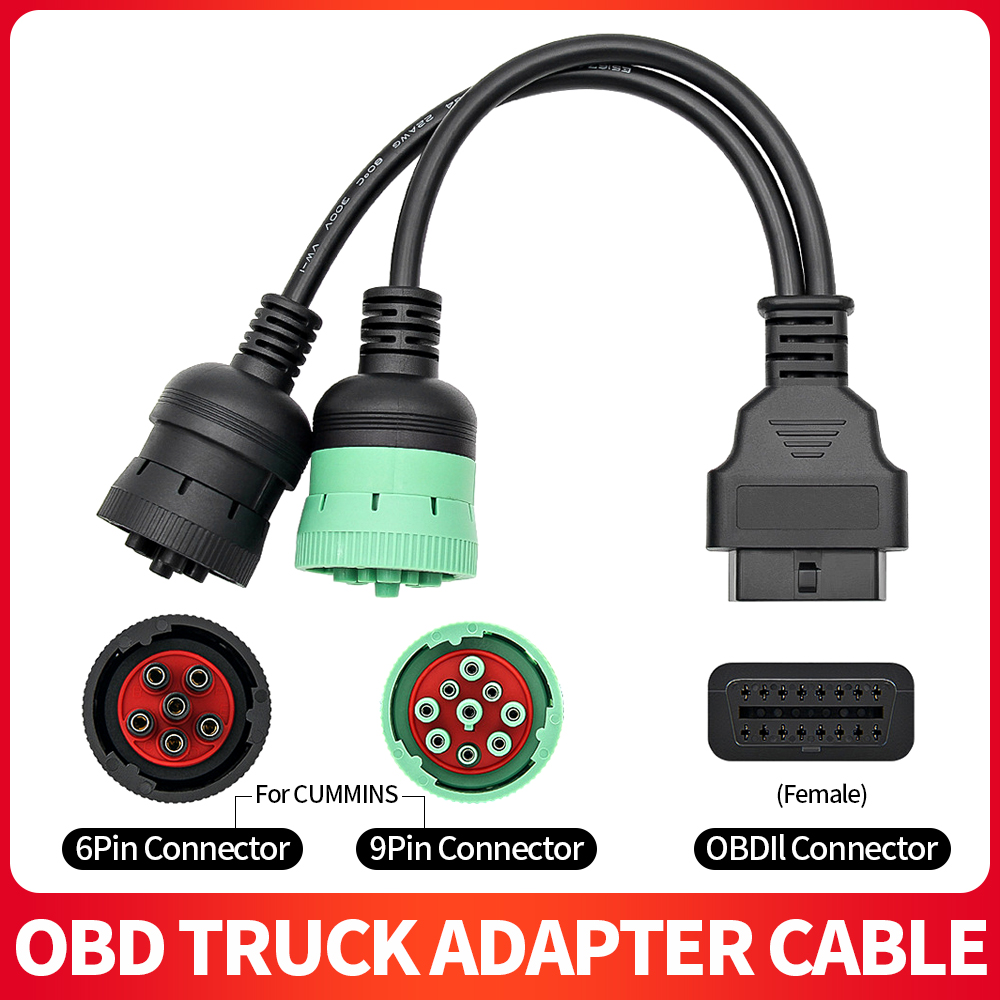สายอะแดปเตอร์สำหรับวินิจฉัยรถบ - Obd2 Scanner Heavy Duty Truck บทวิจารณ์และราคา