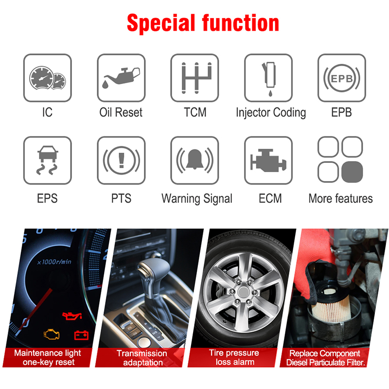 เครื่องสแกน OBD2 รุ่น KONNWEI  - Obd2 Scanner Abs Srs Airbag Reset บทวิจารณ์และราคา
