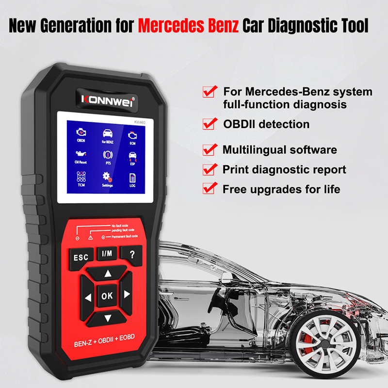 เครื่องสแกน OBD2 รุ่น KONNWEI  - Obd2 Scanner Abs Srs Airbag Reset บทวิจารณ์และราคา