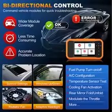 เครื่องมือวินิจฉัยรถยนต์ LAUNC - Obd2 Scanner Bidirectional Launch X431 บทวิจารณ์และราคา