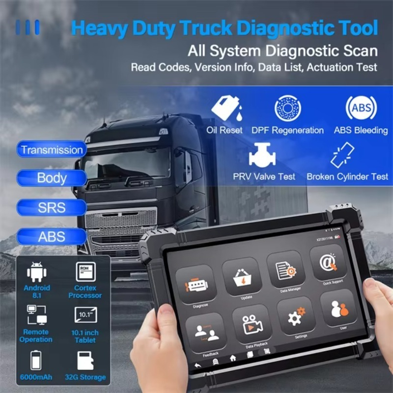 เครื่องสแกนรถบรรทุก HD Heavy D - Obd2 Scanner Heavy Duty Truck บทวิจารณ์และราคา