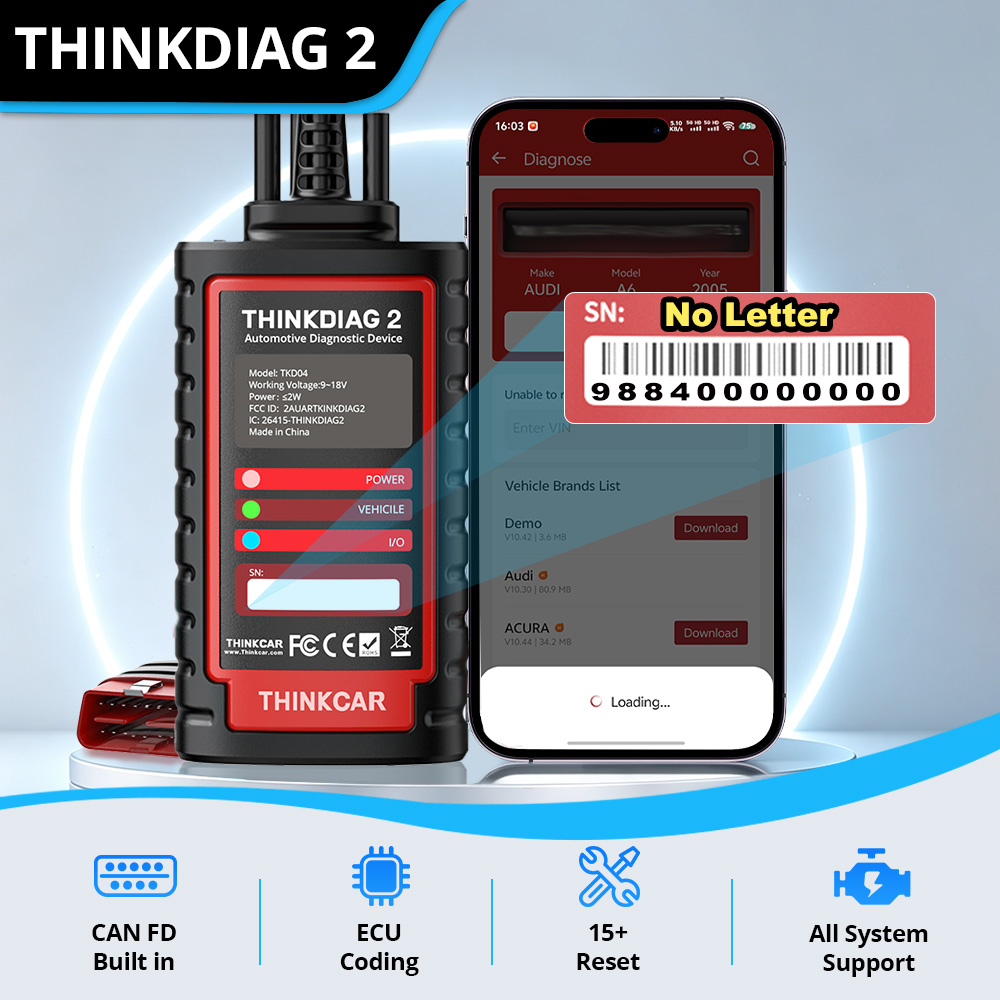 Thinkcar Thinkdiag 2 เครื่องมื - Thinkcar Thinkdiag 2 บทวิจารณ์และราคา