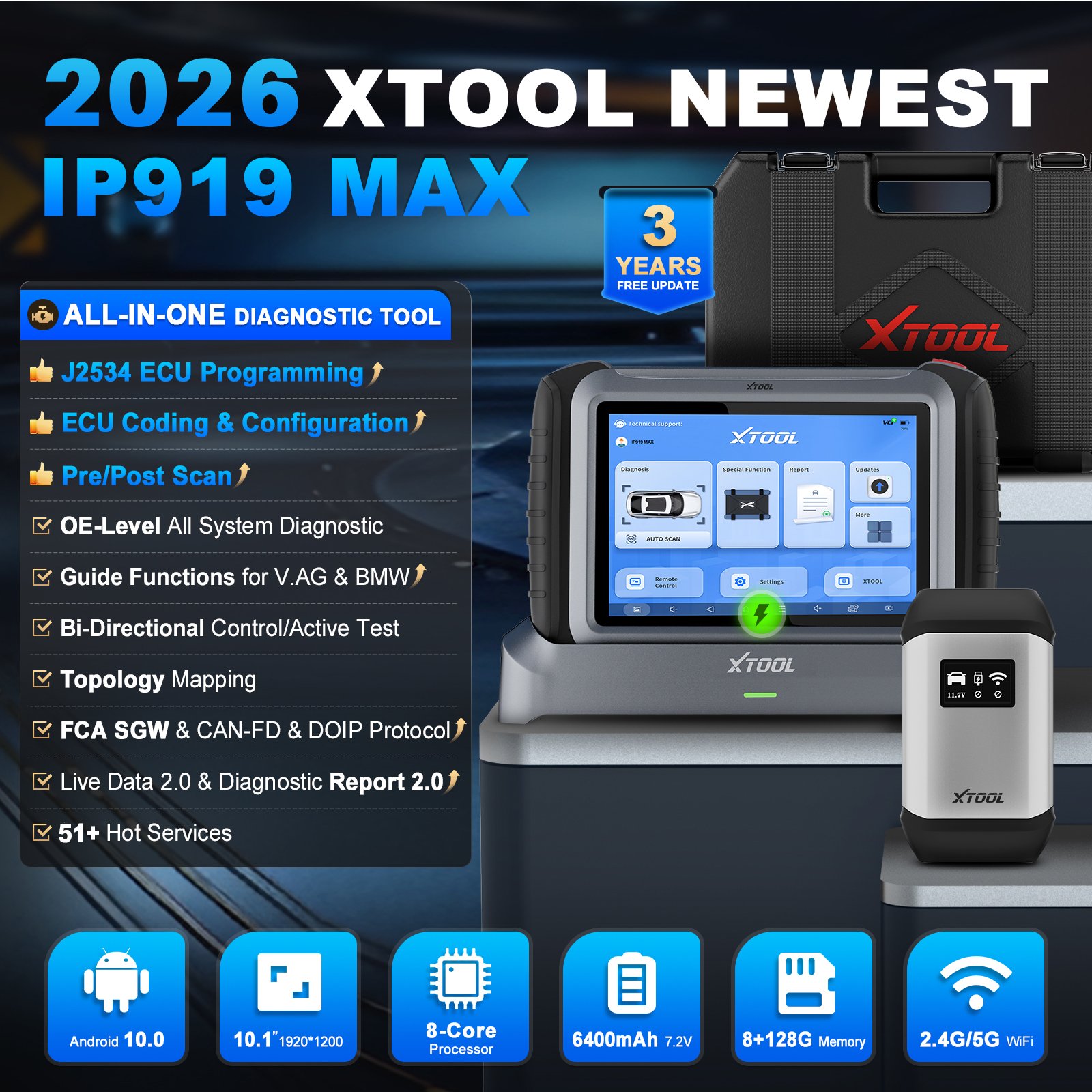 เครื่องมือโปรแกรม ECU XTOOL IP - Car Diagnostic Tool Full System บทวิจารณ์และราคา