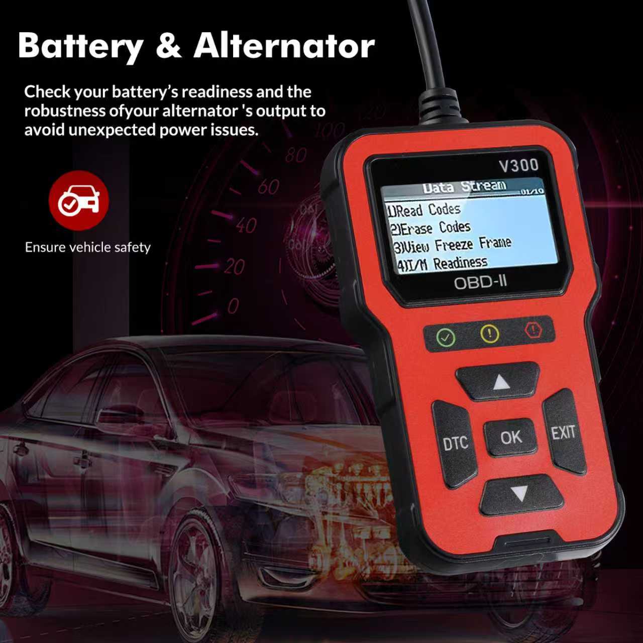 เครื่องสแกน OBD รุ่น V300 สำหร - Car Diagnostic Tool Full System บทวิจารณ์และราคา