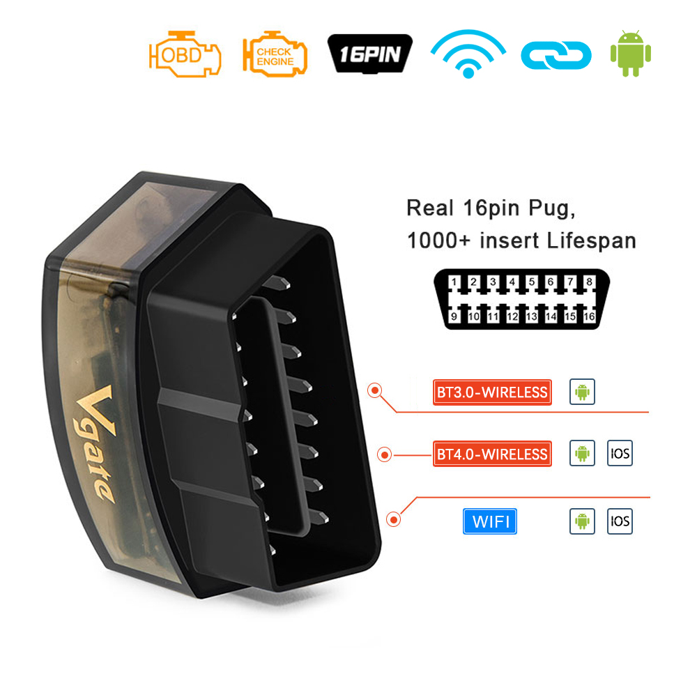 Vgate ELM327 v2.3 ICar Pro OBD - Obd2 Scanner Bluetooth Android บทวิจารณ์และราคา