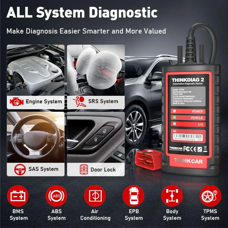 THINKCAR THINKDIAG2 รถ OBD2 เค - Thinkcar Thinkdiag 2 บทวิจารณ์และราคา