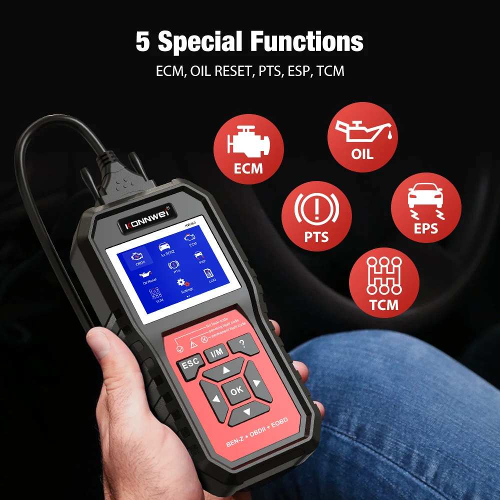 เครื่องสแกน OBD2 สำหรับรถยนต์  - Obd2 Scanner Abs Srs Airbag Reset บทวิจารณ์และราคา