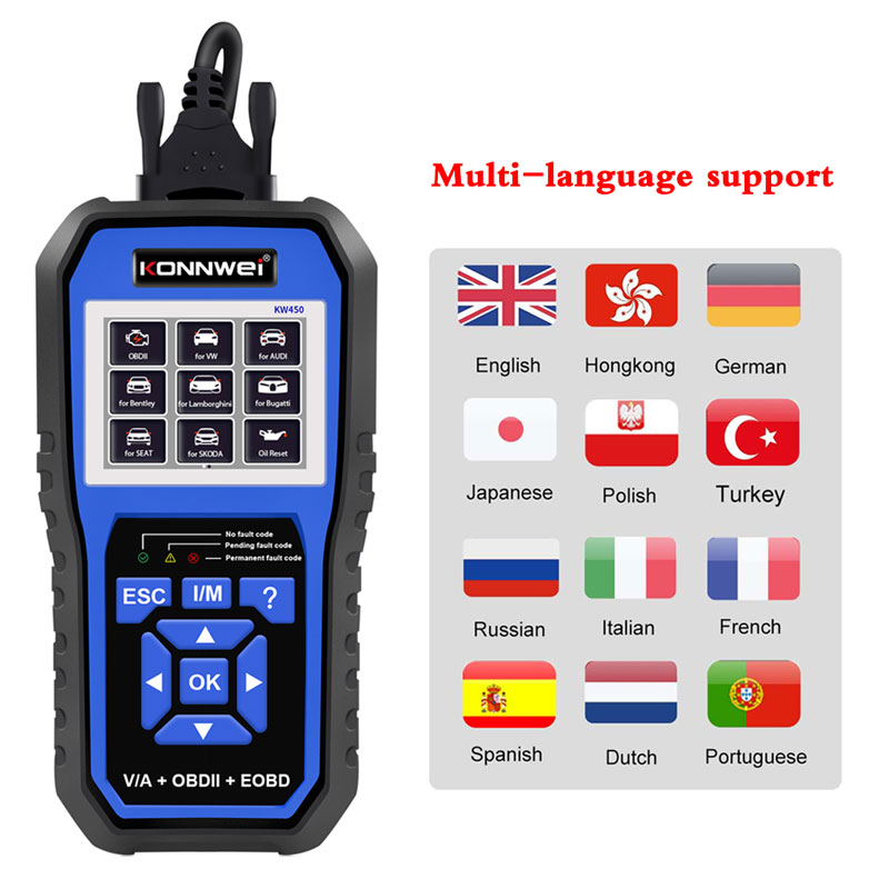 เครื่องมือวินิจฉัยรถยนต์ KONNW - Obd2 Scanner Mileage Correction บทวิจารณ์และราคา