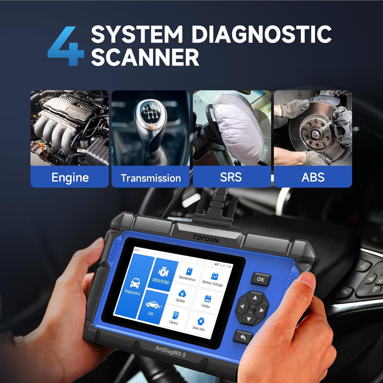 TOPDON ArtiDiag600S OBD2 เครื่ - Obd2 Scanner Mileage Correction บทวิจารณ์และราคา