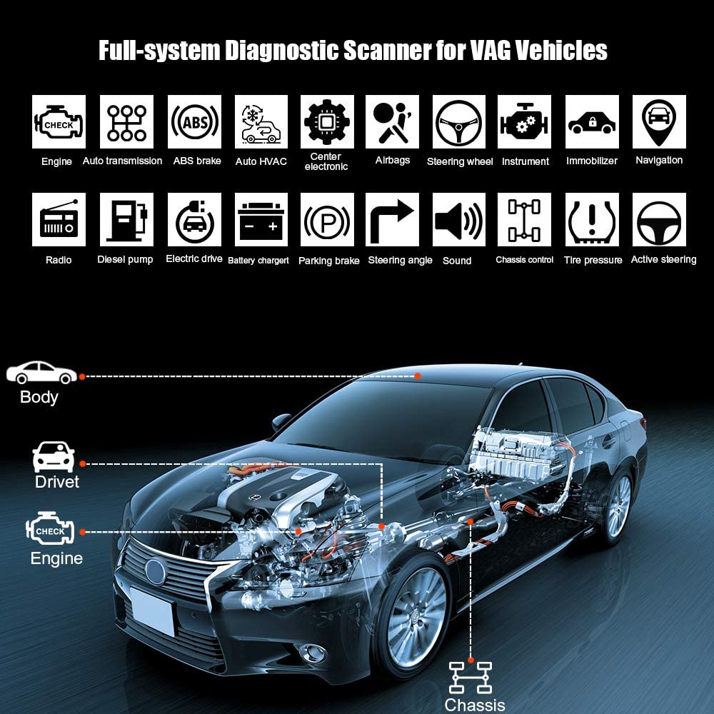 เครื่องสแกน OBD2 รุ่น Anto Dia - Obd2 Scanner Abs Srs Airbag Reset บทวิจารณ์และราคา