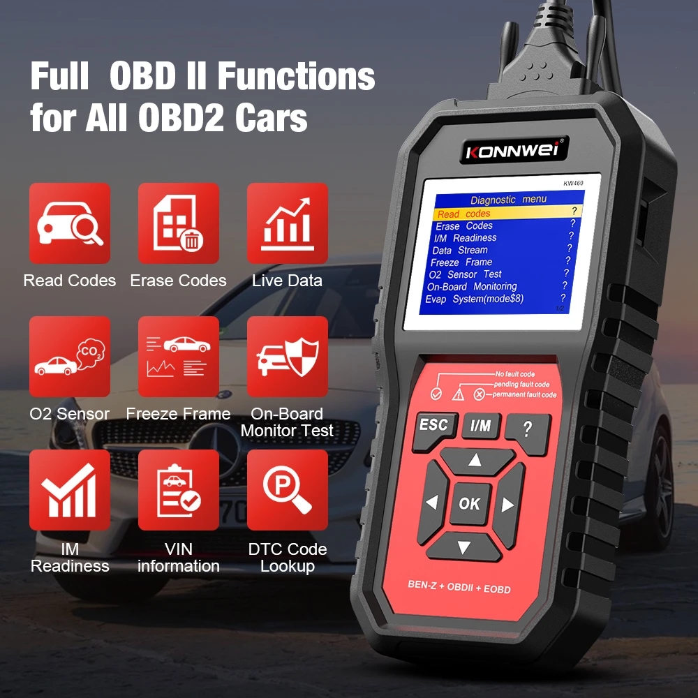เครื่องมือสแกนเนอร์ OBD2 สำหรั - Obd2 Scanner Abs Srs Airbag Reset บทวิจารณ์และราคา