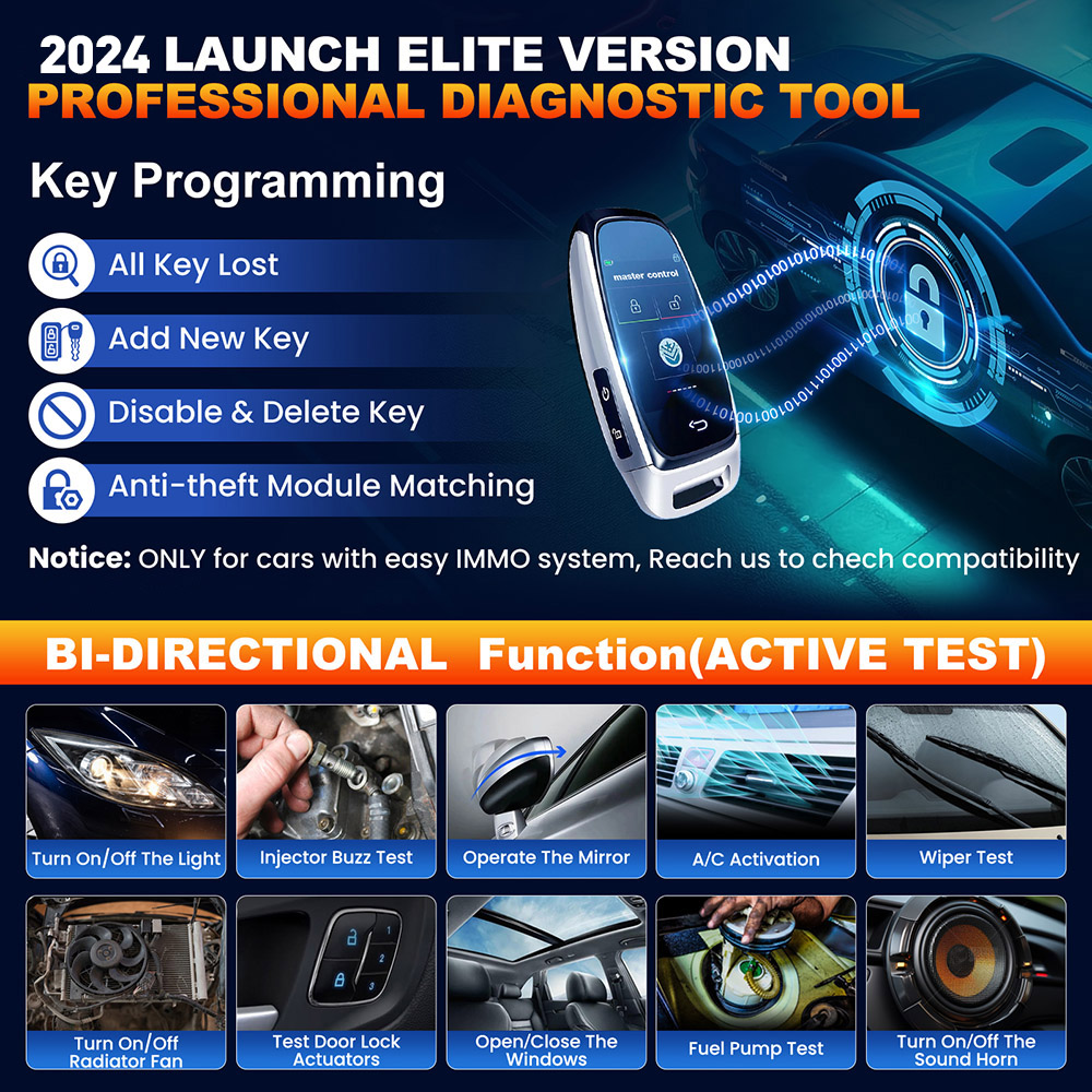 เครื่องมือวินิจฉัยระบบเต็มรูปแ - Launch X431 Pro Elite บทวิจารณ์และราคา