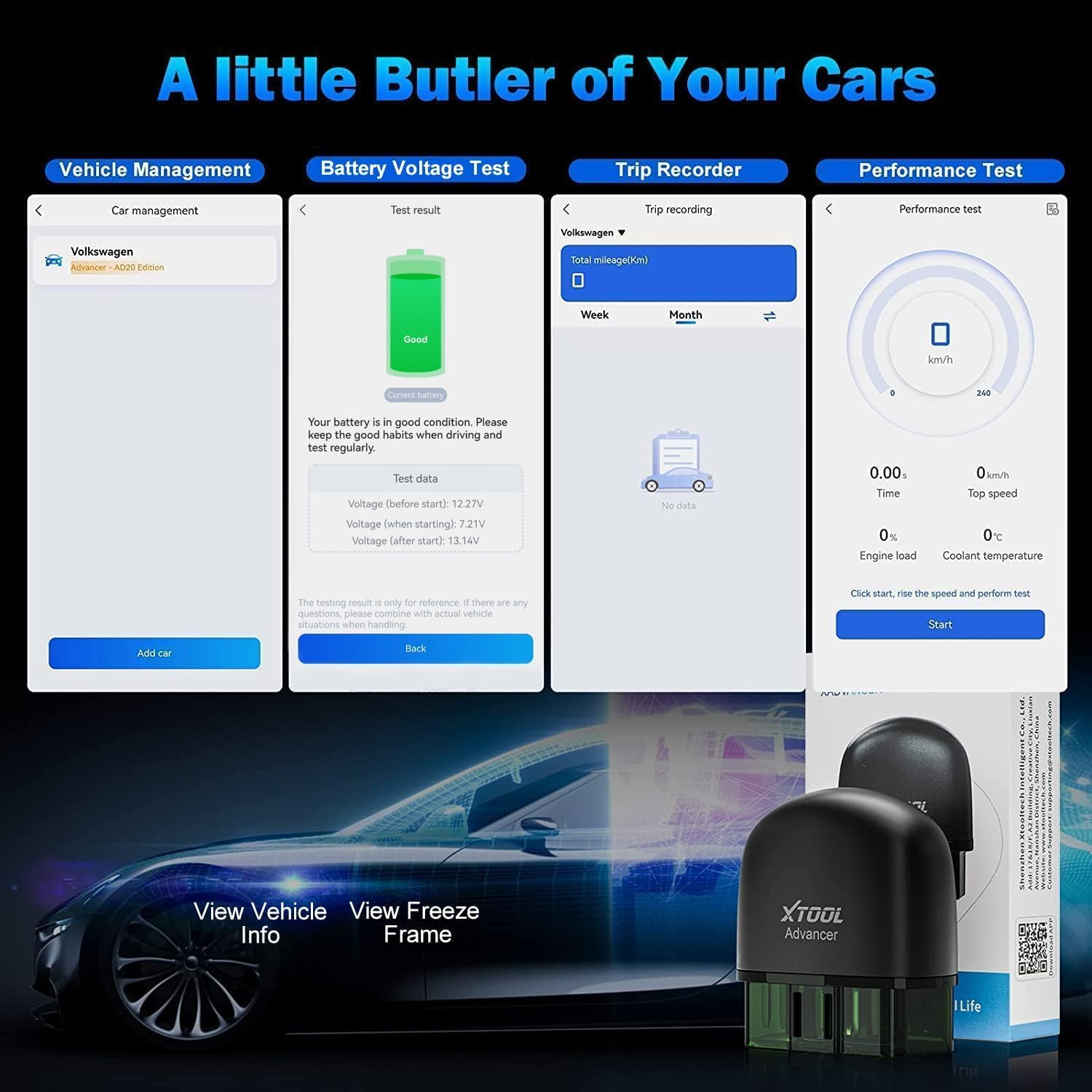 XTOOL AD20PRO OBD2 เครื่องสแกน - Obd2 Scanner Bluetooth Android บทวิจารณ์และราคา