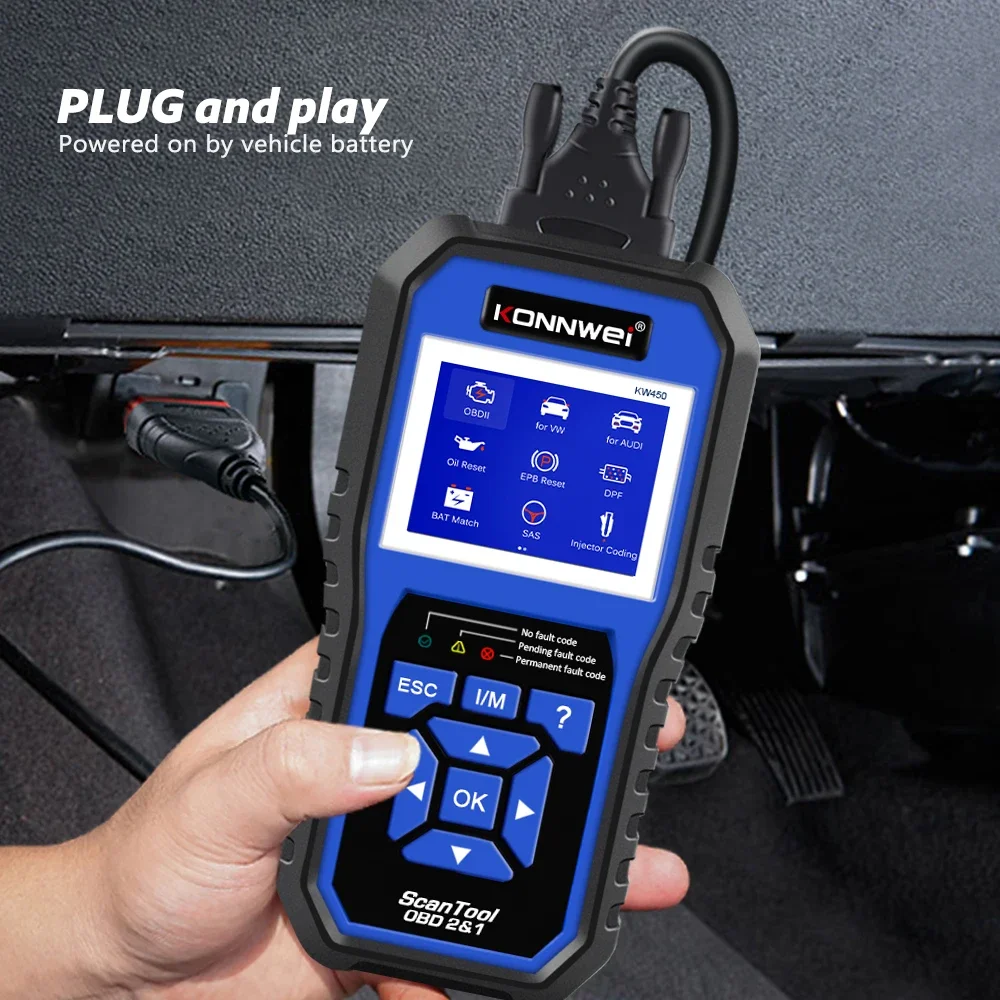 เครื่องสแกน KOWWEI STABLE KW45 - Obd2 Scanner Abs Srs Airbag Reset บทวิจารณ์และราคา