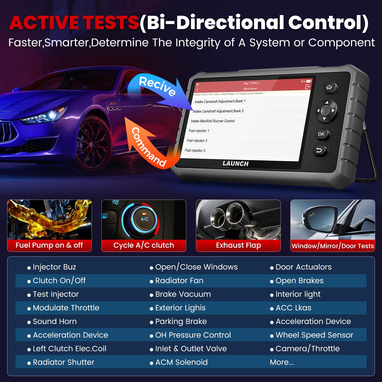 เครื่องสแกน OBD2 แบบสองทิศทาง  - Obd2 Scanner Bidirectional Launch X431 บทวิจารณ์และราคา