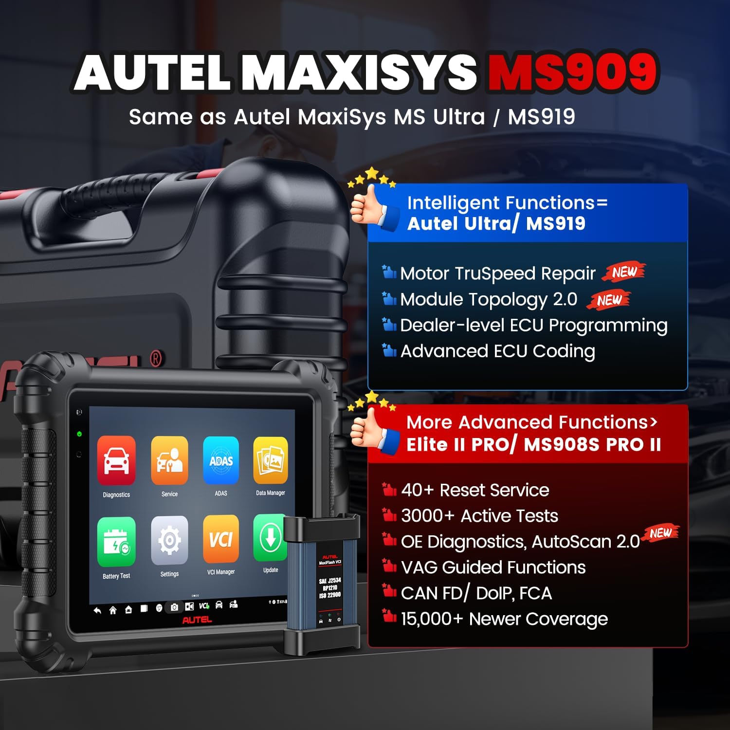 เครื่องสแกนวินิจฉัย Autel Maxi - Autel Maxisys Ultra บทวิจารณ์และราคา