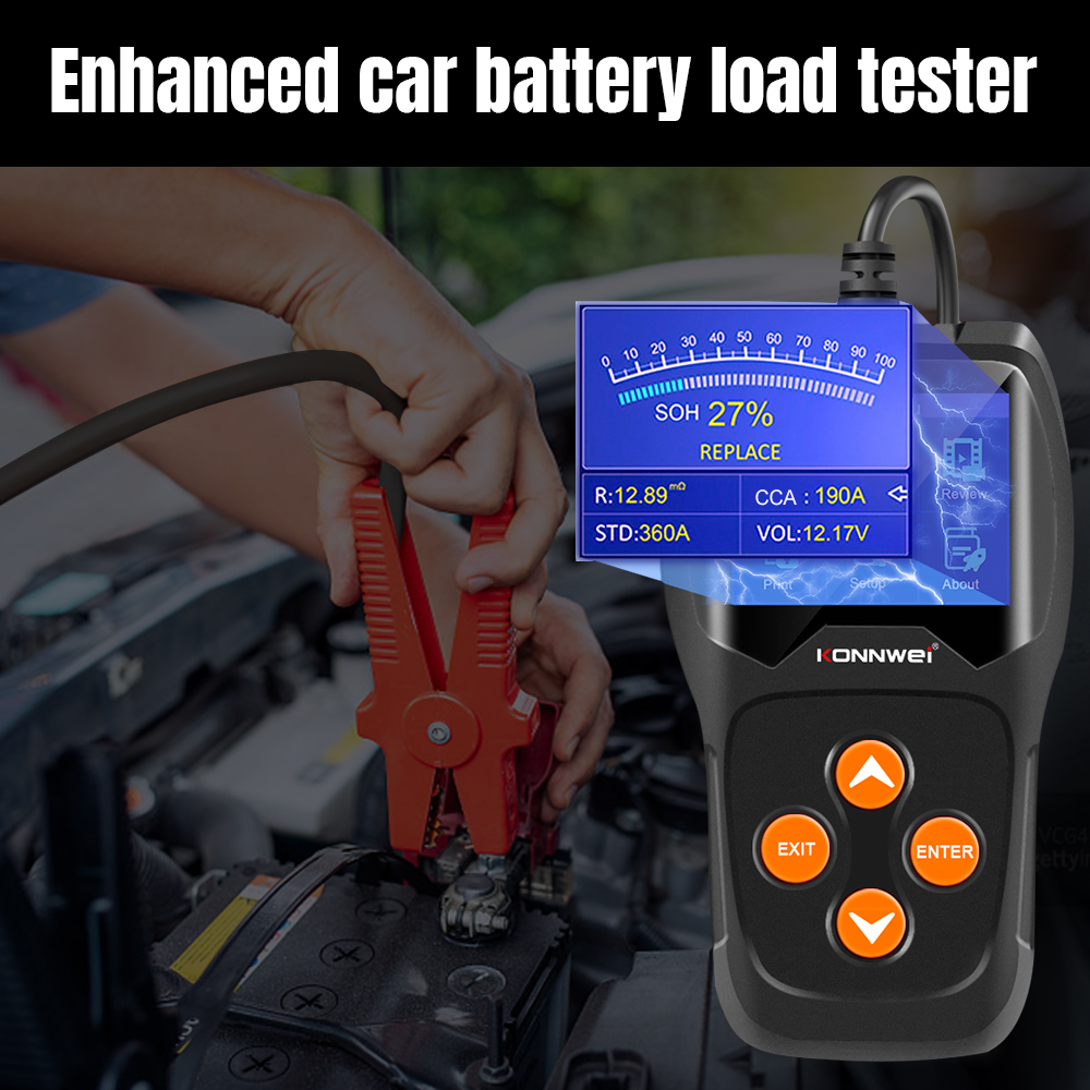 KONNWEI KW600 เครื่องทดสอบแบตเ - Car Diagnostic Tool Full System บทวิจารณ์และราคา