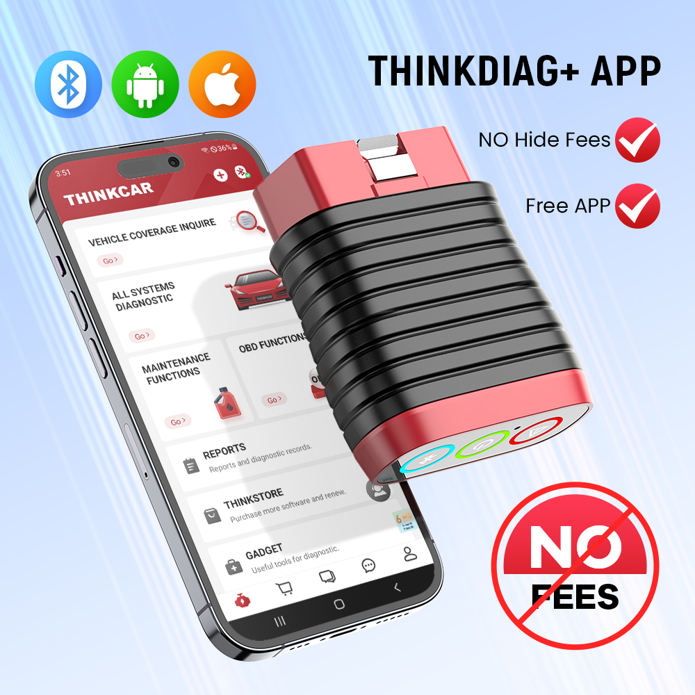 THINKCAR BD6 เครื่องสแกน OBD2  - Obd2 Scanner Bluetooth Android บทวิจารณ์และราคา